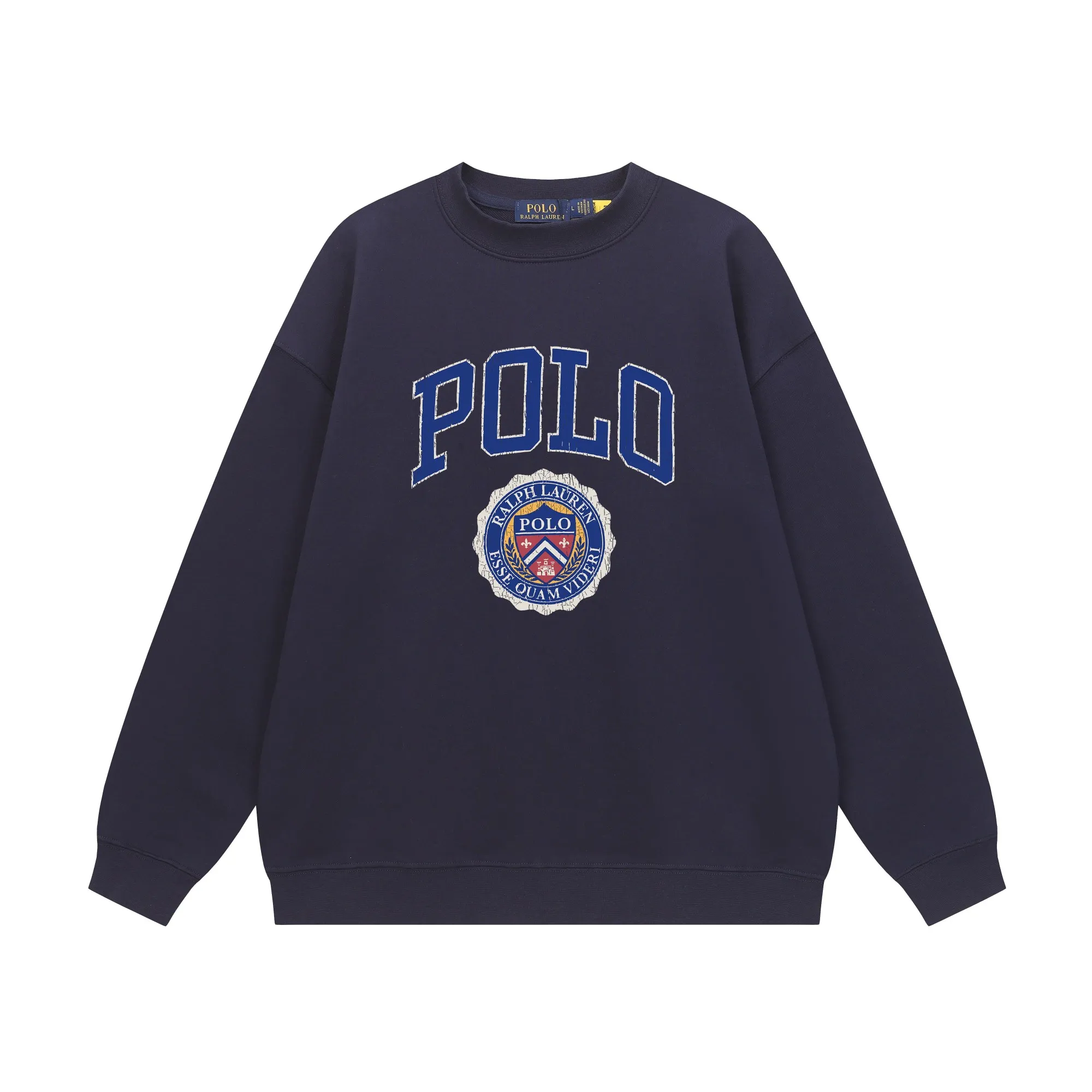 P200 Long-term stock] RalphLauren/Ralph Lauren 2025 autumn and winter new bear letter print 420g heavy large terry sweatshirt Ralph Lauren's age-reducing item, the coat fabric is made of 85% cotton ➕15% polyester, which not only retains the softness, comfort and breathability of cotton, but also adds the wear resistance and wrinkle resistance of polyester fiber, making the clothes more durable and easy to care for. Even in slightly cooler weather, you won't feel stuffy when wearing it. This kind of fabric has a natural crisp feel and is not easy to pill or deform. The bear on the chest is printed with English letters. It is full of color, full of three-dimensionality, and lifelike, adding a bit of liveliness and interest to the whole sweatshirt. There is no pressure to dress, regardless of age or gender. Complete accessories! Color: black, white, navy blue, light floral gray Size: M-L-XL-XXL